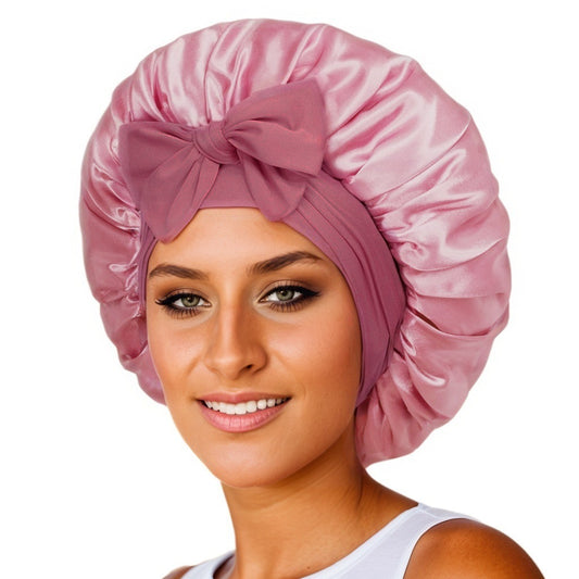 Silk/ Satin Bonnet For Sleeping - (For All Hair Types)